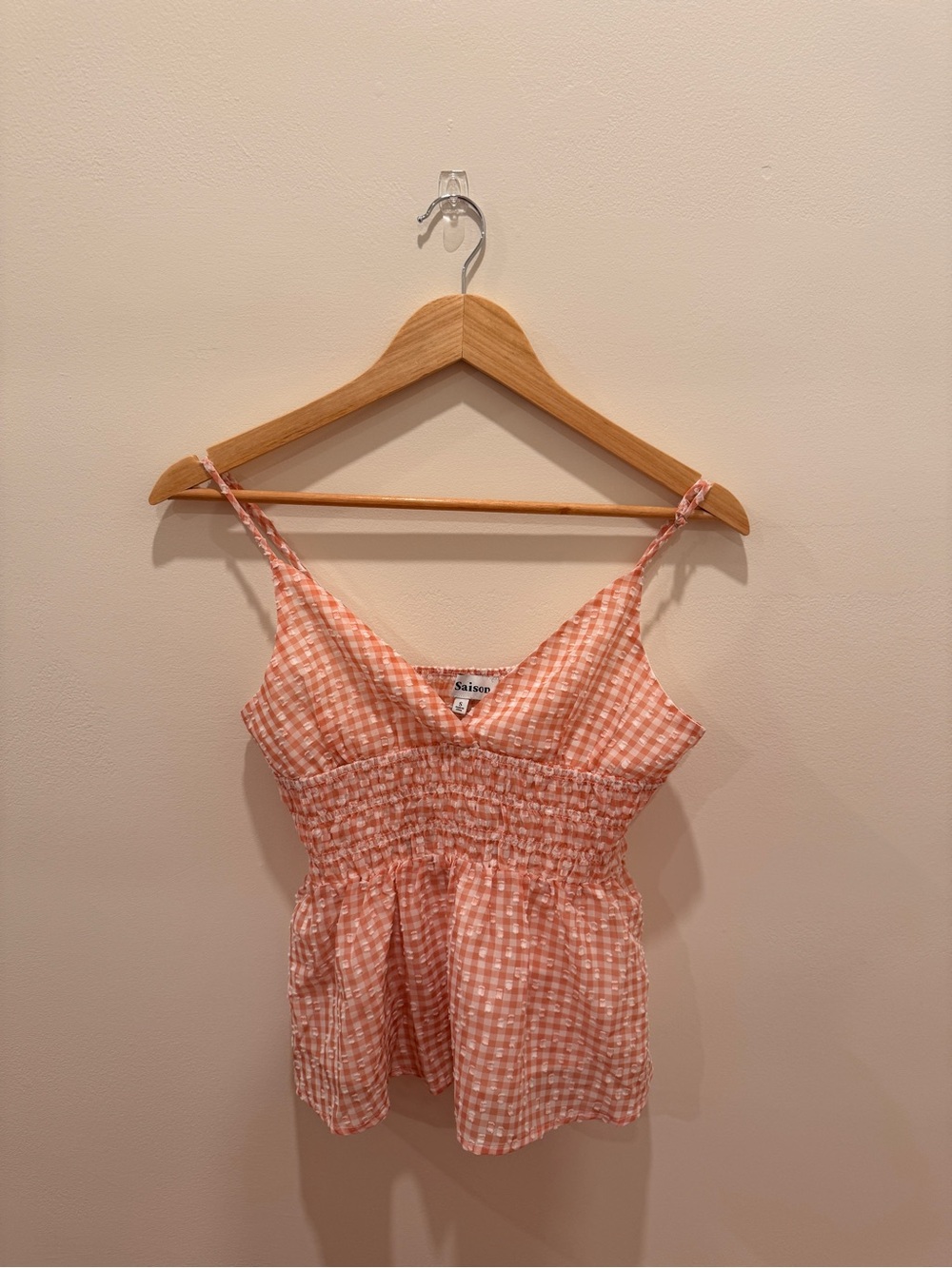 gingham pink babydoll tank top!